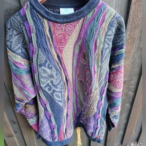 Men's COOGI Multicolor Crewneck Sweater